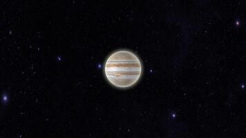 Jupiter Planet. 3d Rendern von das Planet Jupiter rotierend video