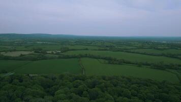 Scenic aerial footage of the nature in the countryside during the winter video