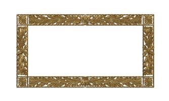 Classic gold frame in the Baroque style photo