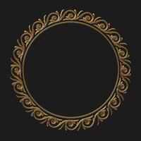 Round classical carved gold frames photo