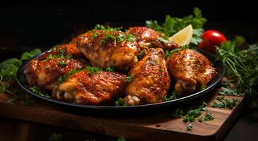 AI generated Delicious California Grilled Chicken Recipe Food photo