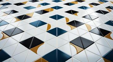 AI generated Vinyl pattern tile for home decoration that is used on floors photo