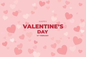 Celebrate Happy Valentine's Day, Valentine's Day hearts background. vector