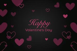 Celebrate Happy Valentine's Day, Valentine's Day hearts background. vector