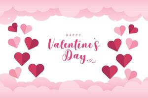 Celebrate Happy Valentine's Day, Valentine's Day hearts background. vector