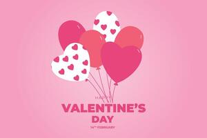 Celebrate Happy Valentine's Day, Valentine's Day hearts background. vector