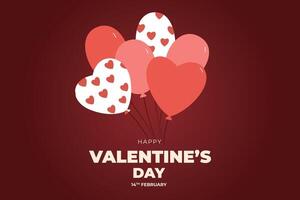 Celebrate Happy Valentine's Day, Valentine's Day hearts background. vector