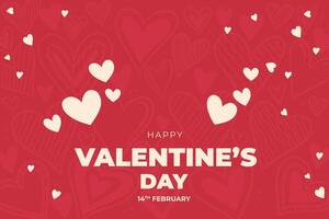 Celebrate Happy Valentine's Day, Valentine's Day hearts background. vector