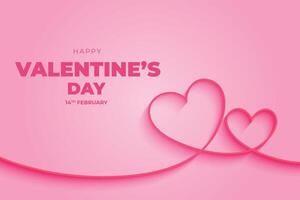 valentine's day background with hearts and gift boxes vector