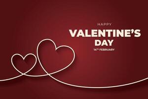 San Valentín día antecedentes con corazones y regalo cajas vector