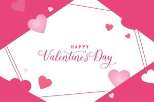 valentine's day background with hearts and gift boxes vector