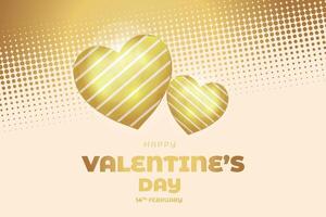 valentine's day background with red heart shaped balloons vector