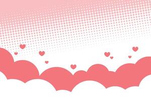 Happy Valentine's Day, Valentine's Day hearts background. vector