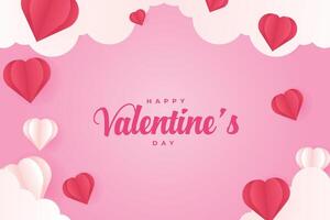 Happy Valentine's Day, Valentine's Day hearts background. vector