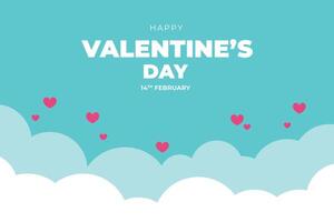 Happy Valentine's Day, Valentine's Day hearts background. vector