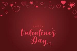 Happy Valentine's Day, Valentine's Day hearts background. vector