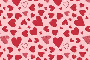 Happy Valentine's Day, Valentine's Day hearts background. vector