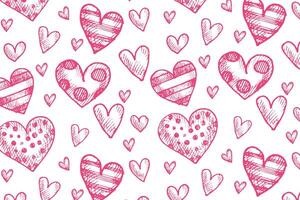 Happy Valentine's Day, Valentine's Day hearts background. vector