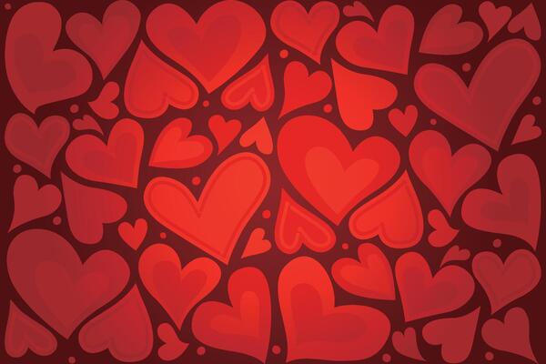 Happy Valentine's Day, Valentine's Day hearts background.