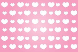 Vector love heart pattern, vector hand drawn Valentine's Day pattern, Valentine's Day background.