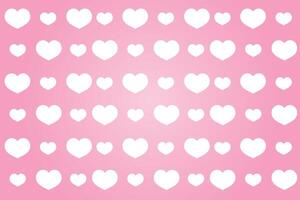 Vector love heart pattern, vector hand drawn Valentine's Day pattern, Valentine's Day background.