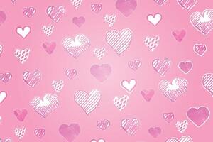 Happy Valentine's Day, Valentine's Day hearts background. vector