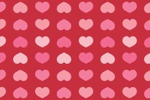 Vector love heart pattern, vector hand drawn Valentine's Day pattern, Valentine's Day background.