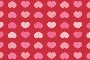 Vector love heart pattern, vector hand drawn Valentine's Day pattern, Valentine's Day background.