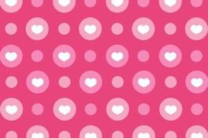 Vector love heart pattern, vector hand drawn Valentine's Day pattern, Valentine's Day background.