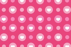 Vector love heart pattern, vector hand drawn Valentine's Day pattern, Valentine's Day background.