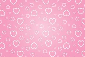 Vector love heart pattern, vector hand drawn Valentine's Day pattern, Valentine's Day background.