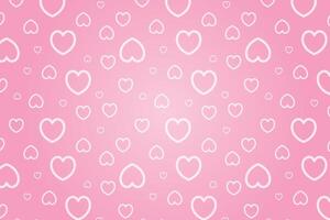 Vector love heart pattern, vector hand drawn Valentine's Day pattern, Valentine's Day background.