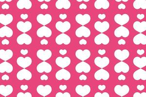 Vector love heart pattern, vector hand drawn Valentine's Day pattern, Valentine's Day background.