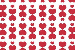 Vector love heart pattern, vector hand drawn Valentine's Day pattern, Valentine's Day background.