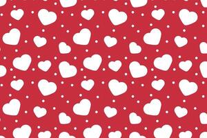 Vector love heart pattern, vector hand drawn Valentine's Day pattern, Valentine's Day background.