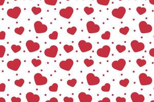 Vector love heart pattern, vector hand drawn Valentine's Day pattern, Valentine's Day background.