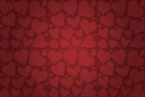 Vector love heart pattern, vector hand drawn Valentine's Day pattern, Valentine's Day background.