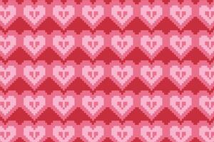 Vector love heart pattern, vector hand drawn Valentine's Day pattern, Valentine's Day background.