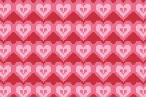 Vector love heart pattern, vector hand drawn Valentine's Day pattern, Valentine's Day background.