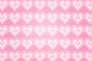Vector love heart pattern, vector hand drawn Valentine's Day pattern, Valentine's Day background.