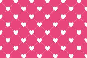 Vector love heart pattern, vector hand drawn Valentine's Day pattern, Valentine's Day background.