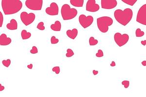 Vector love heart pattern, vector hand drawn Valentine's Day pattern, Valentine's Day background.