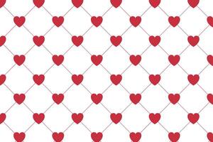 Vector love heart pattern, vector hand drawn Valentine's Day pattern, Valentine's Day background.