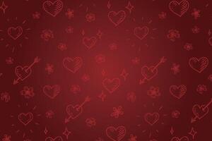 Happy Valentine's Day love background, Valentine's Day love decoration vector