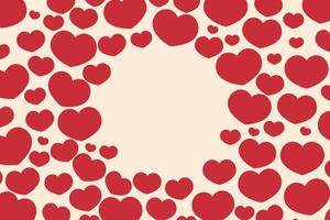 Happy Valentine's Day love background, Valentine's Day love decoration vector