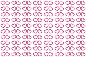 Vector love heart pattern, vector hand drawn Valentine's Day pattern, Valentine's Day background.