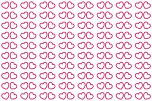 Vector love heart pattern, vector hand drawn Valentine's Day pattern, Valentine's Day background.