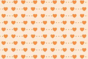 Vector love heart pattern, vector hand drawn Valentine's Day pattern, Valentine's Day background.