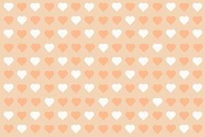 Vector love heart pattern, vector hand drawn Valentine's Day pattern, Valentine's Day background.