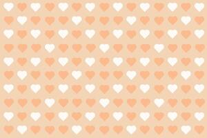 Vector love heart pattern, vector hand drawn Valentine's Day pattern, Valentine's Day background.